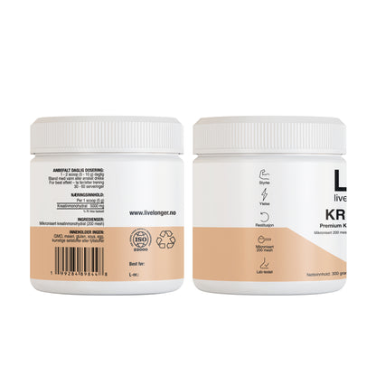 Kreatin Monohydrat 200 Mesh - Live Longer