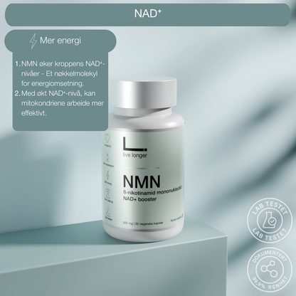 NMN NAD+ Mer energi - Live Longer