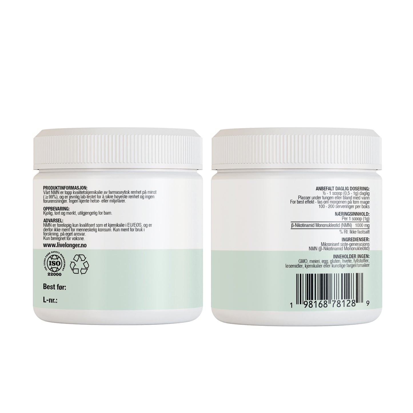 NMN 100g (Nikotinamid Mononukleotid) - Live Longer