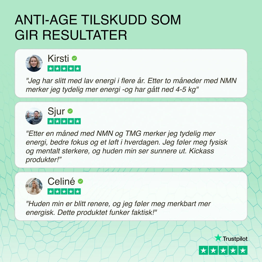 NMN NAD+ tilbakemeldinger - Live Longer